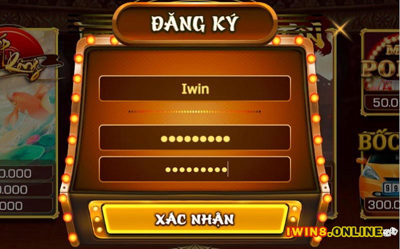 đăng ký tài khoản Iwin club